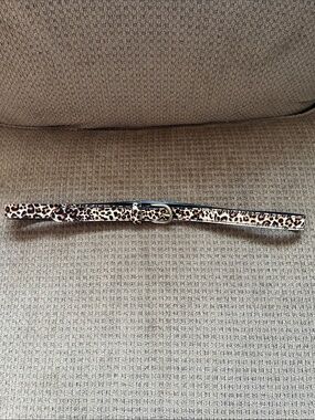 GAP Leopard Print Slim Women's Belt - Tan Black